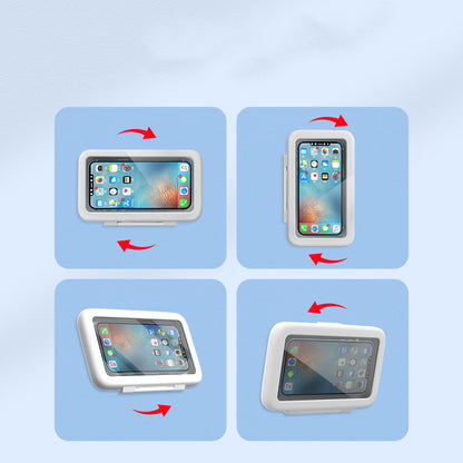 Waterproof Shower Phone Case with Touch Screen Protection - Handsfree Mobile Holder for Bathroom and Kitchen Use