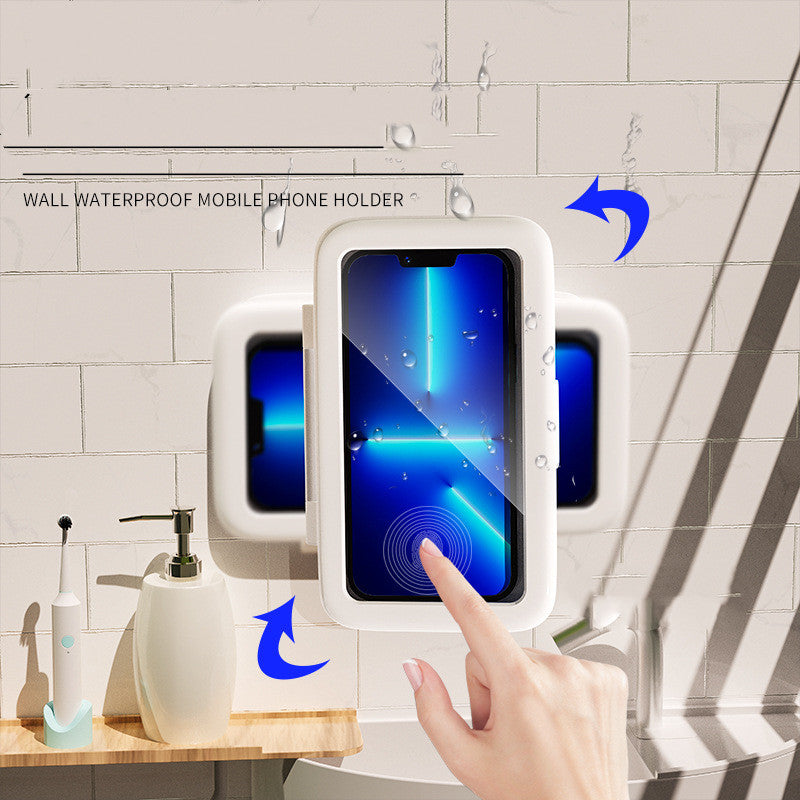 Waterproof Shower Phone Case with Touch Screen Protection - Handsfree Mobile Holder for Bathroom and Kitchen Use
