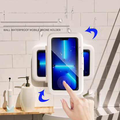 Waterproof Shower Phone Case with Touch Screen Protection - Handsfree Mobile Holder for Bathroom and Kitchen Use