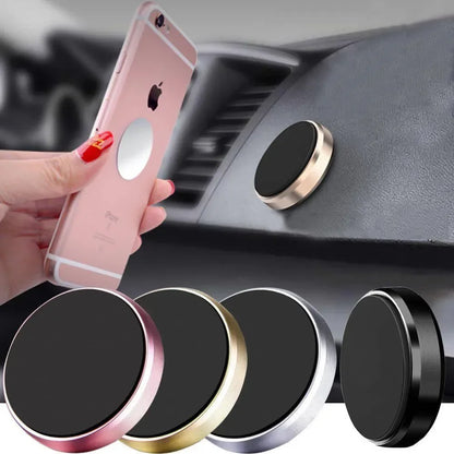 Universal Magnetic Car Phone Holder - Dashboard and Wall-Mounted Stand for iPhone, Xiaomi, Huawei, and Samsung