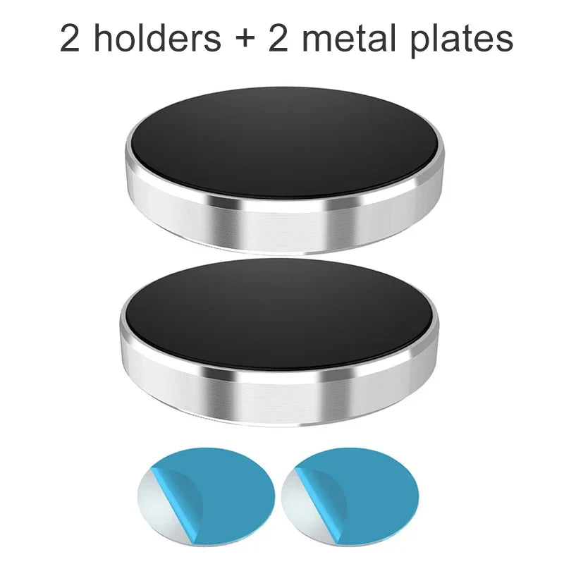 Universal Magnetic Car Phone Holder - Dashboard and Wall-Mounted Stand for iPhone, Xiaomi, Huawei, and Samsung