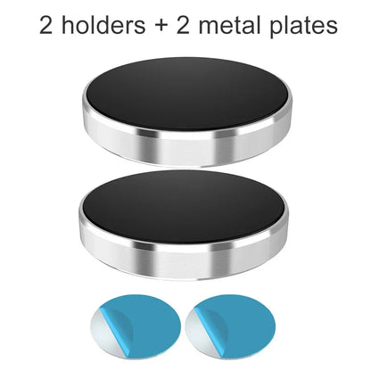 Universal Magnetic Car Phone Holder - Dashboard and Wall-Mounted Stand for iPhone, Xiaomi, Huawei, and Samsung
