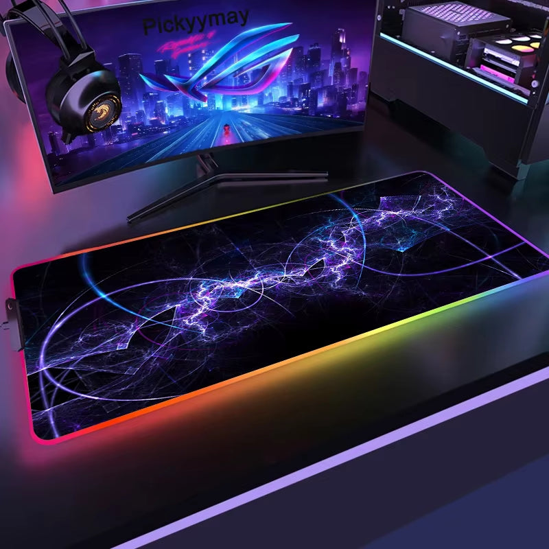 Large RGB Gaming Mouse Pad - XXL 90x40cm LED Mouse Mat for PC Desk and Keyboard