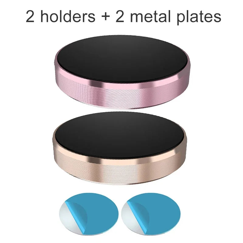 Universal Magnetic Car Phone Holder - Dashboard and Wall-Mounted Stand for iPhone, Xiaomi, Huawei, and Samsung