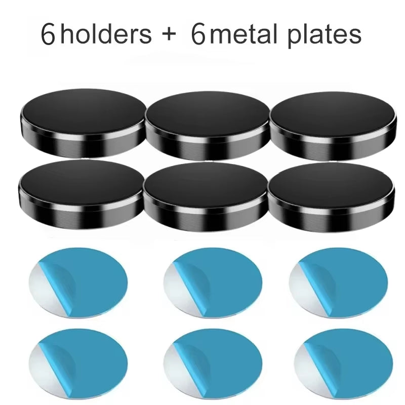 Universal Magnetic Car Phone Holder - Dashboard and Wall-Mounted Stand for iPhone, Xiaomi, Huawei, and Samsung