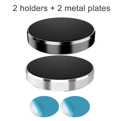 Universal Magnetic Car Phone Holder - Dashboard and Wall-Mounted Stand for iPhone, Xiaomi, Huawei, and Samsung