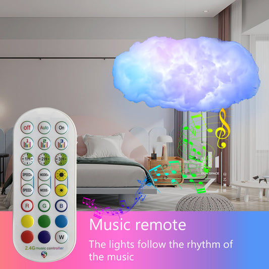 USB Cloud Light with APP Control, Music Synchronization, and 3D RGBIC Ambient Lighting for Bedroom Decor